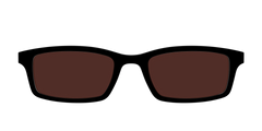 The Black with Brown Golf Lens