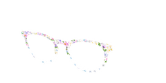 The Delicate Flower Crown with Butterfly Glitter