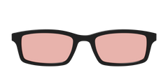 The Black With Coral Pink Lens