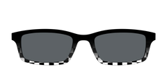 The Polarized Checkerboard Fade Sun Top