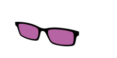 The Black with Violet Golf Lens