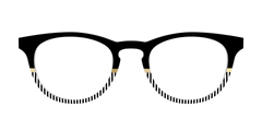 The Chic Stripes Crystal with Gold Foil