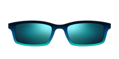 The Polarized Royal Blue to Seafoam Gradient Sun Top