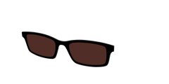 The Black with Brown Golf Lens