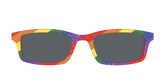The Polarized Traditional Pride Flag Glitter Sun Top