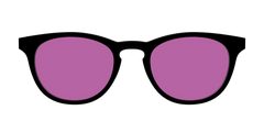 The Black with Violet Golf Lens