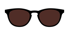 The Black with Brown Golf Lens