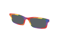 The Polarized Traditional Pride Flag Glitter Sun Top