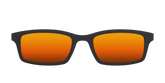 The Polarized Orange Reflective Sun Top