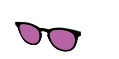 The Black with Violet Golf Lens