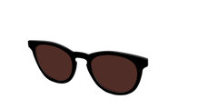 The Black with Brown Golf Lens