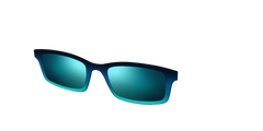 The Polarized Royal Blue to Seafoam Gradient Sun Top
