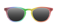 The Polarized Rainbow Gradient Sun Top