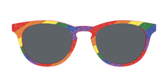 The Polarized Traditional Pride Flag Glitter Sun Top