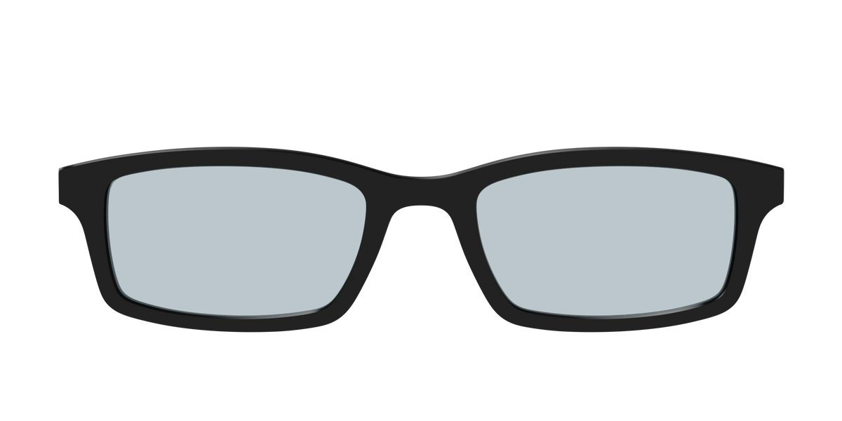 The Black With Slate Blue Lens