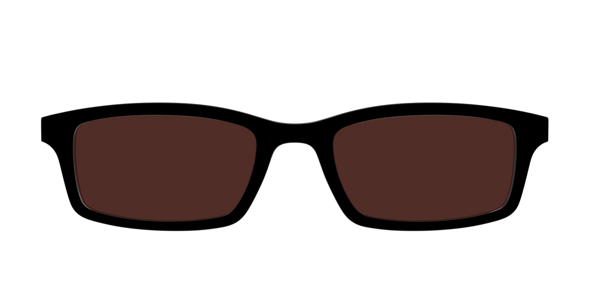 The Black with Brown Golf Lens