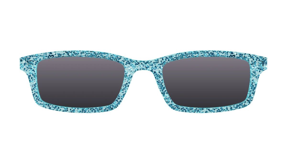 The Polarized Aquamarine Sparkle Sun Top