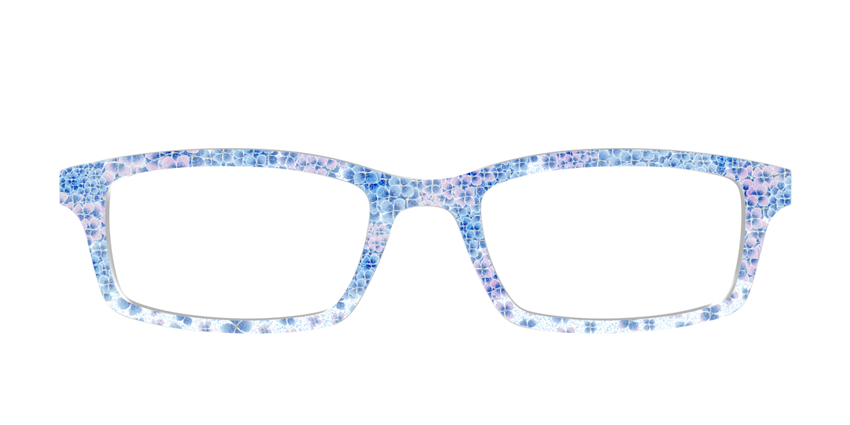 The Hydrangea Confetti Crystal with Gold Foil