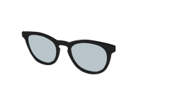 The Black With Slate Blue Lens