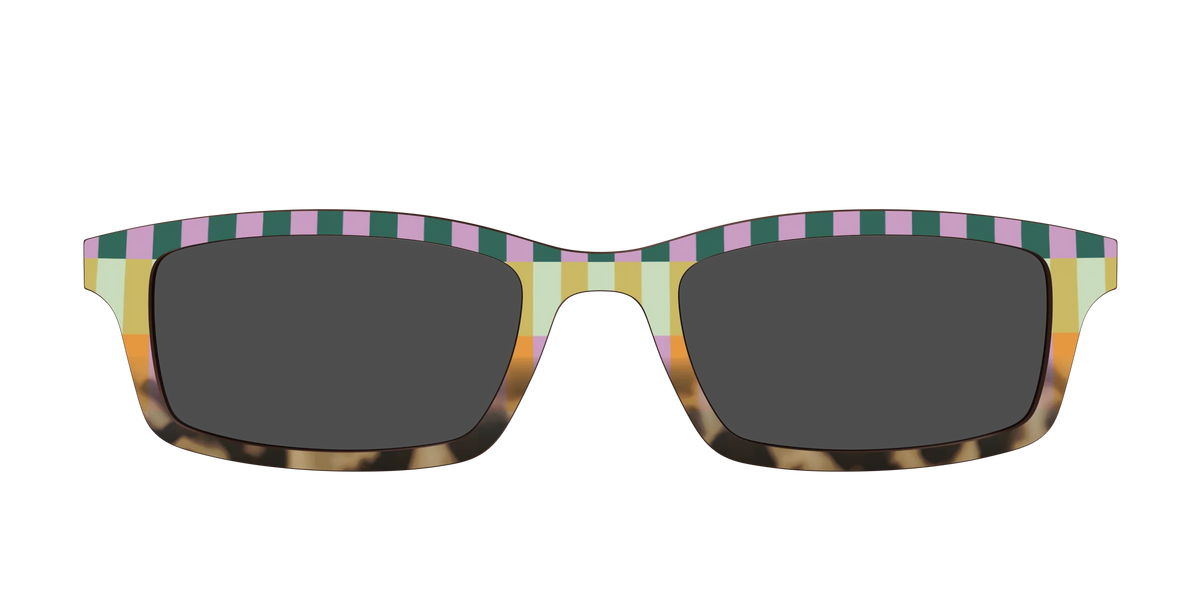 The Polarized Summer Stripes Tortoise Sun Top