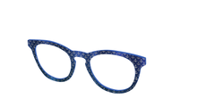 The Blue Shimmer with Silver Foil Anchors