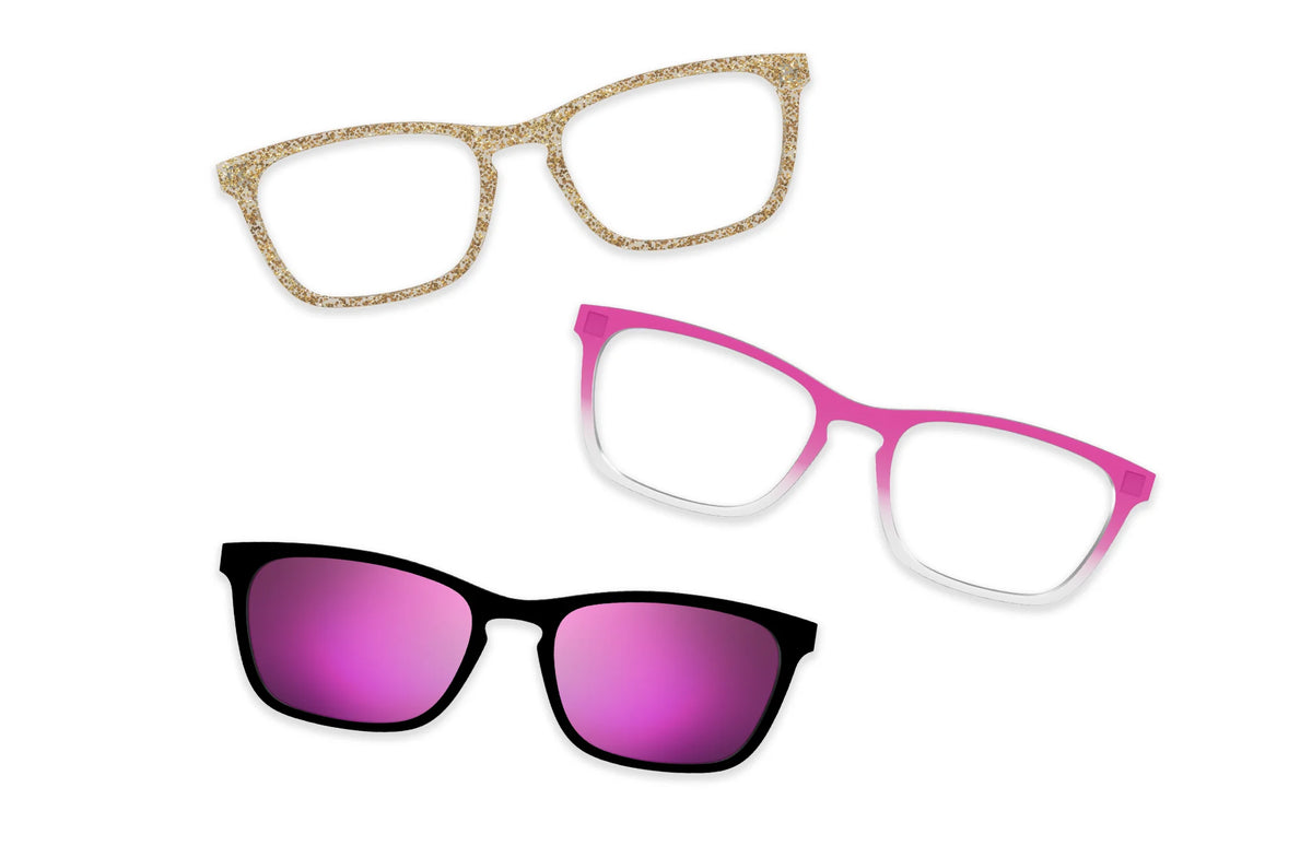 Pink Glitter Clear - Set