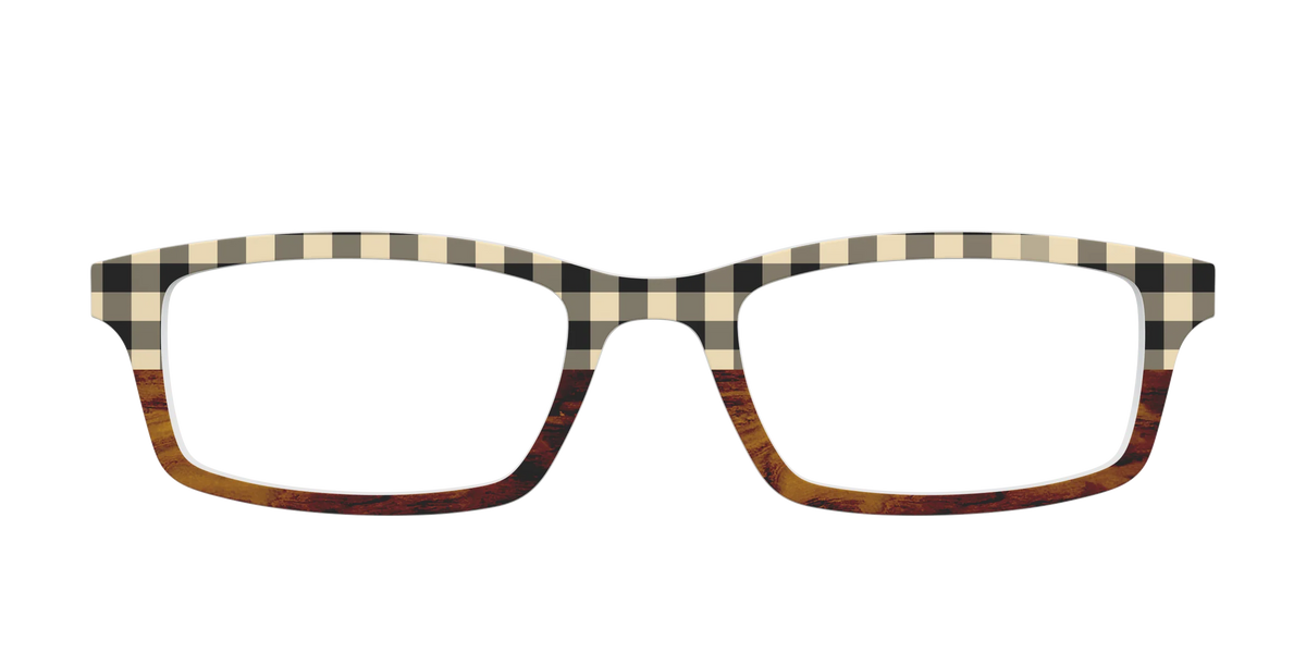 The Ivory Plaid Wood Split