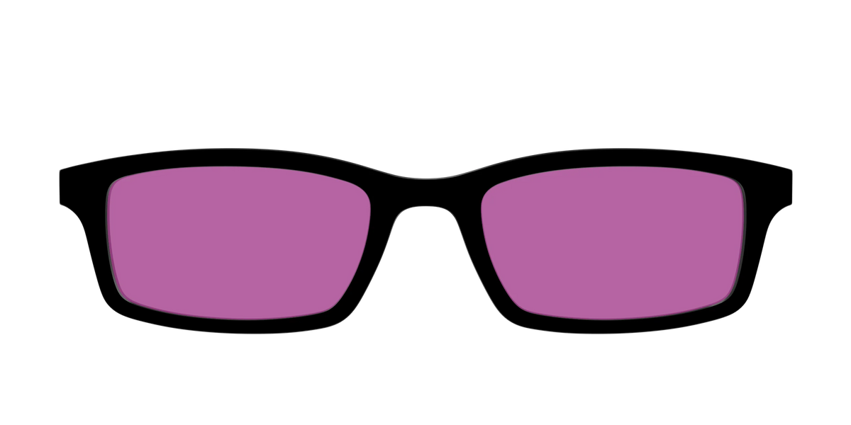 The Black with Violet Golf Lens