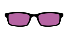 The Black with Violet Golf Lens