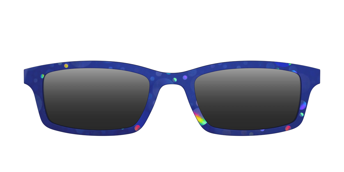 The Polarized Navy Holographic Bubbles Sun Top