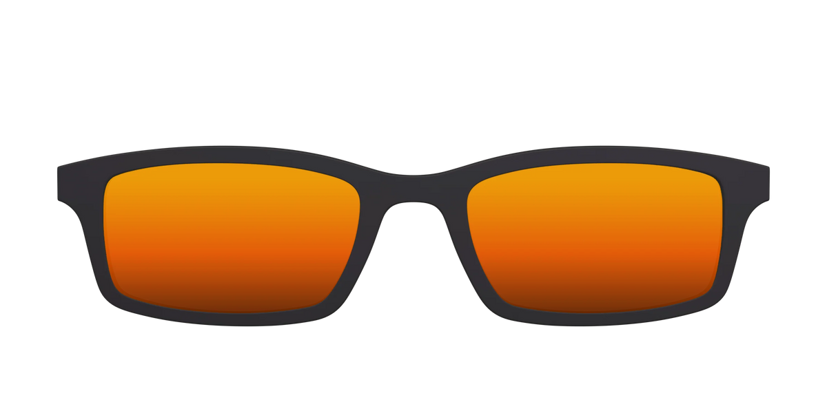The Polarized Orange Reflective Sun Top