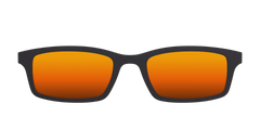 The Polarized Orange Reflective Sun Top